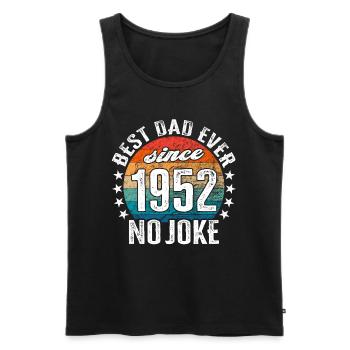 Bester Papa der Welt seit 1952 No Joke - Männer Premium Bio Tank Top - Anthrazit - Vorne - AI Model Male 185 dark (185cm)