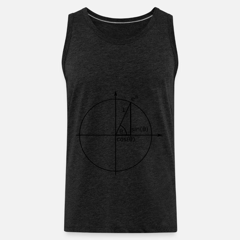 Einheitskreis Euler - Männer Premium Bio Tank Top - Anthrazit