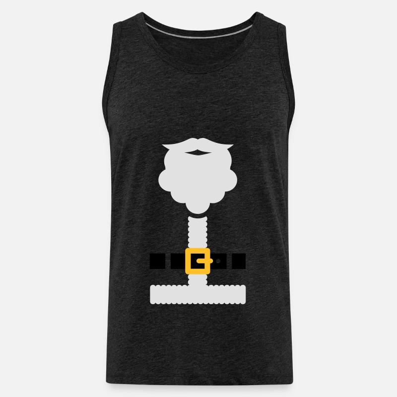 Santa suit and beard - Männer Premium Bio Tank Top - Anthrazit