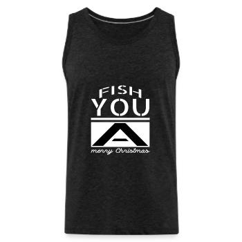 birthday dinosaur moon awkward rod animals - Männer Premium Bio Tank Top - Anthrazit - Vorne - AI Model Male 185 dark (185cm)