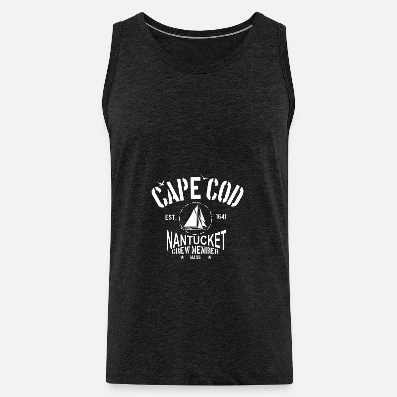 Cape Cod Nantucket - Männer Premium Bio Tank Top - Anthrazit