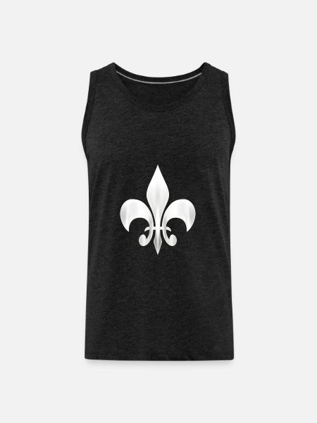 Lilie 3 - Männer Premium Bio Tank Top - Anthrazit