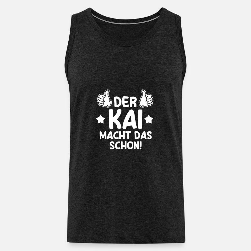 Kai - Männer Premium Bio Tank Top - Anthrazit