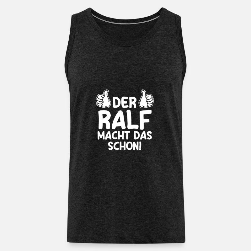 Ralf - Männer Premium Bio Tank Top - Anthrazit