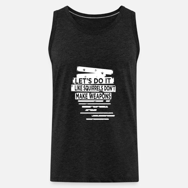 present present idea disarmament 60s - Männer Premium Bio Tank Top - Anthrazit