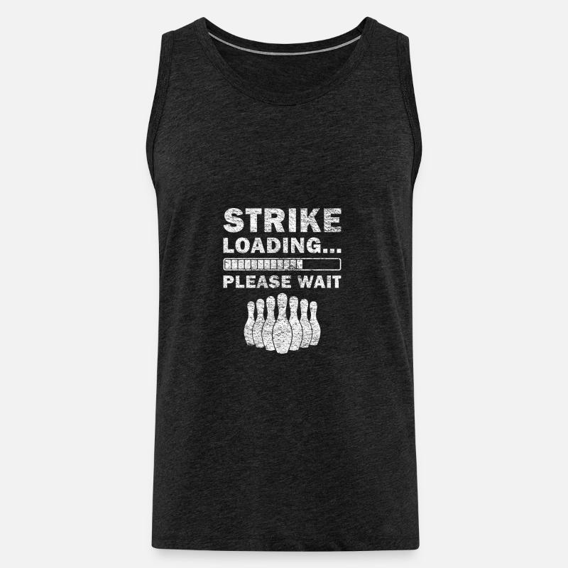 Strike Loading Bitte warten - Männer Premium Bio Tank Top - Anthrazit
