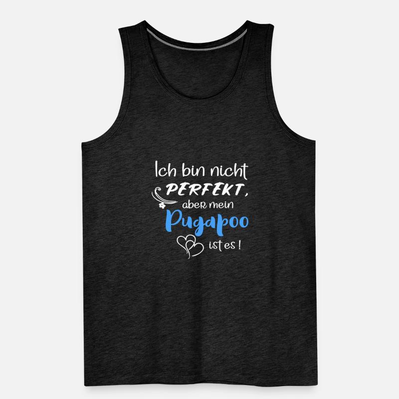 Perfekter Pugapoo - Pudel Mops Mix Männer Premium Bio Tank Top