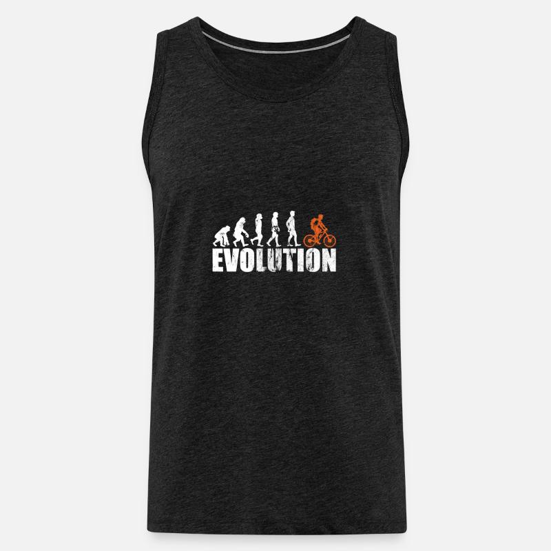 Bike Evolution - Männer Premium Bio Tank Top - Anthrazit