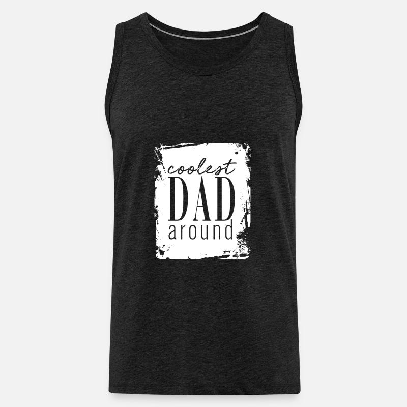 Bester Papa - Männer Premium Bio Tank Top - Anthrazit