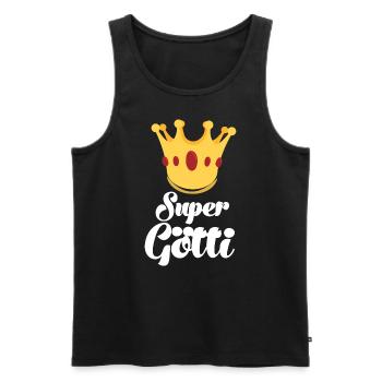 Super Götti bescht Götti Patenonkel Schweiz - Männer Premium Bio Tank Top - Anthrazit - Vorne - Alexander (188cm)