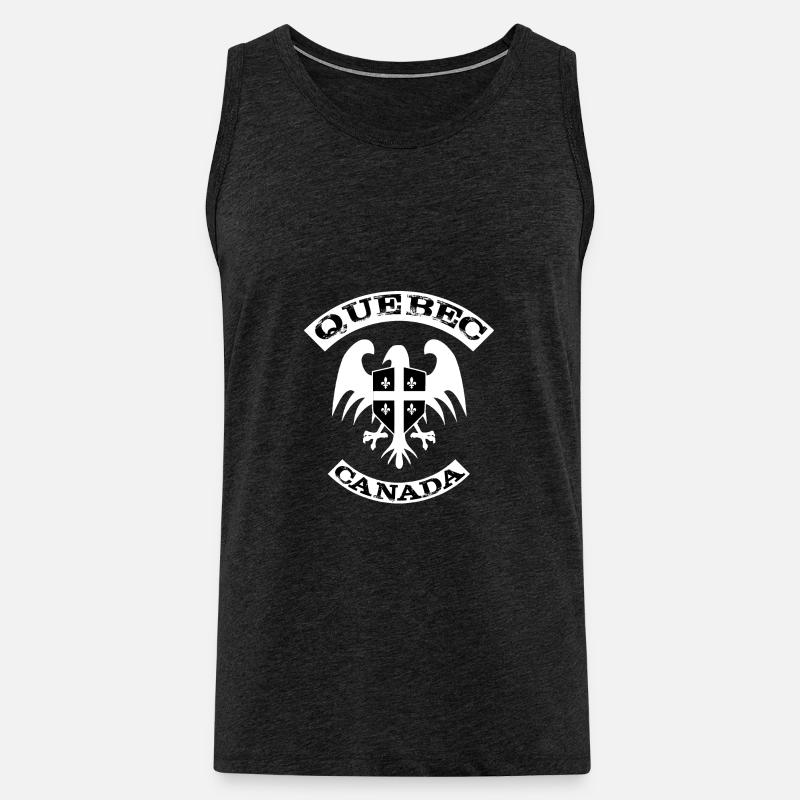 Quebec - Männer Premium Bio Tank Top - Anthrazit