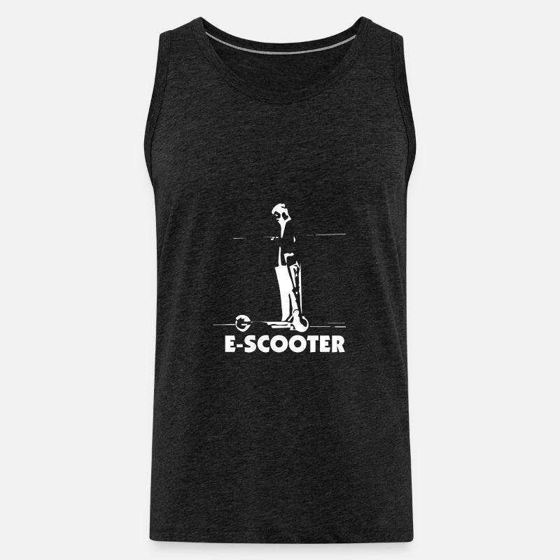 E-Scooter E-Roller Scooter - Männer Premium Bio Tank Top - Anthrazit