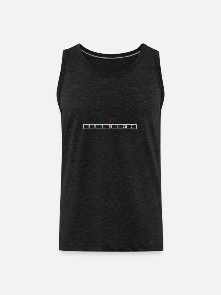 f-stop aperture setting f5.6 - Men's Premium Organic Tank Top - charcoal grey