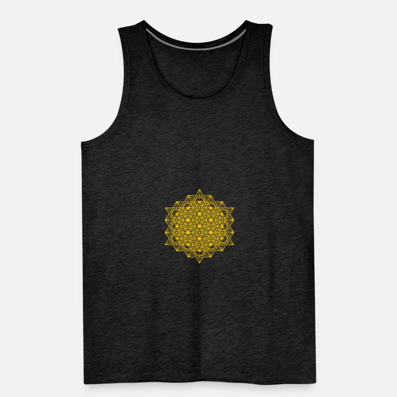 Expanded Metatron's Cube Men's Premium Organic Tank Top