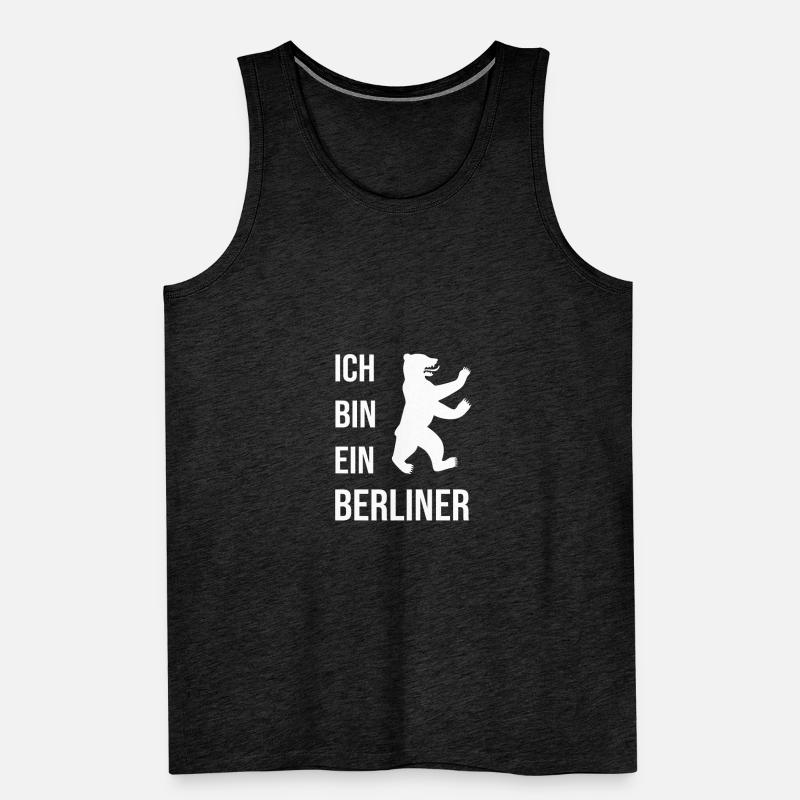 Ich bin ein Berliner Geschenk Männer Premium Bio Tank Top