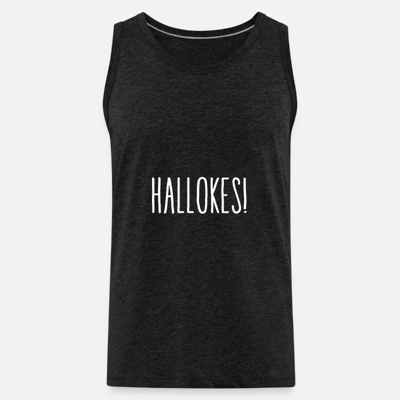 Hallokes! - Männer Premium Bio Tank Top - Anthrazit