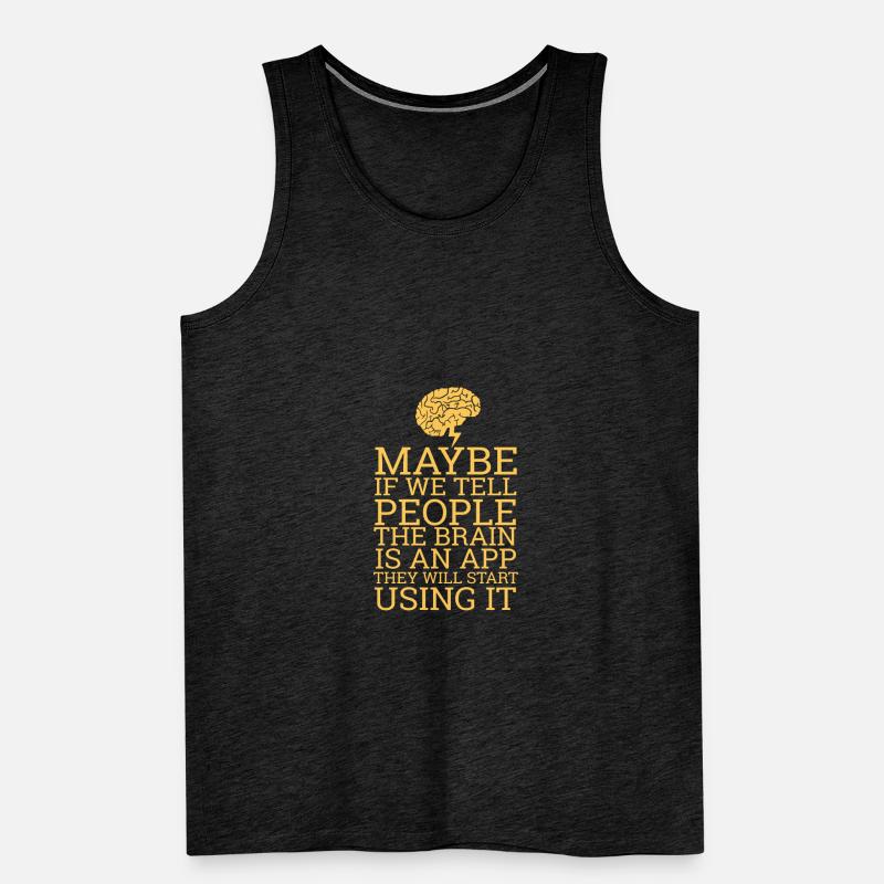 "Brain App" | Computer, Computer Science, Programming Men's Premium Organic Tank Top