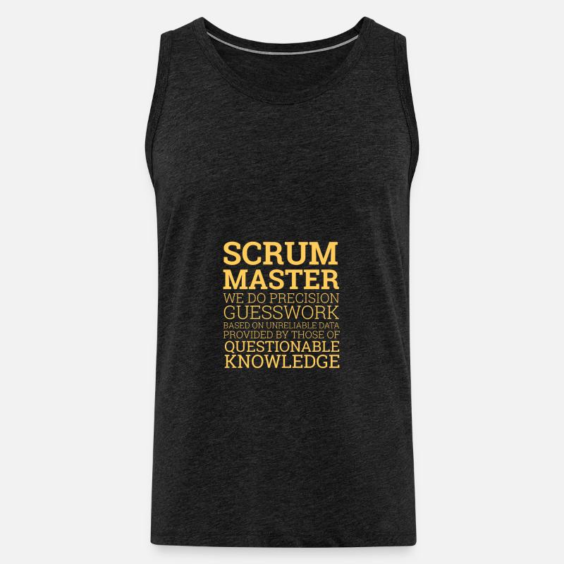 "Scrum Master" | Scrum Master - Männer Premium Bio Tank Top - Anthrazit