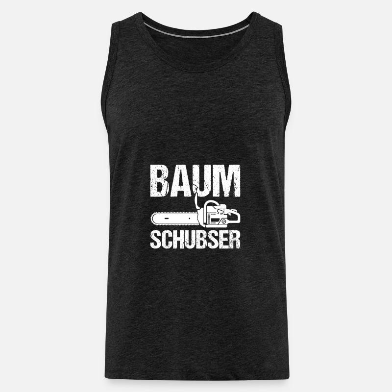 BAUM SCHUBSER - Männer Premium Bio Tank Top - Anthrazit