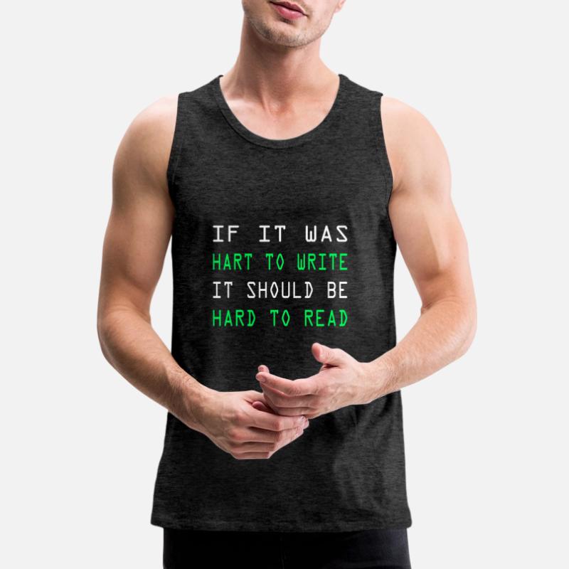 Computerarbeit Computerfreak Programmierung Coding Männer Premium Bio Tank Top