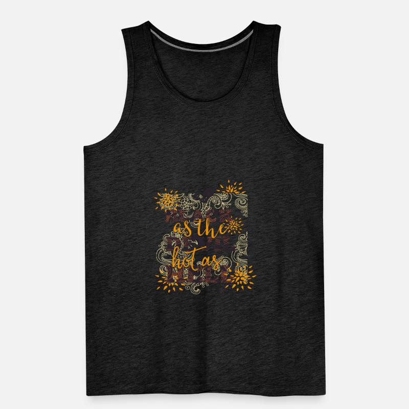 Black like devil-hot like hell- Coffee- Kaffee Männer Premium Bio Tank Top