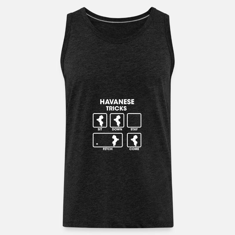 Havanese - Männer Premium Bio Tank Top - Anthrazit