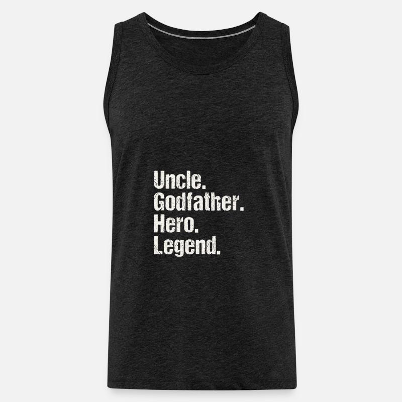 Cooles Onkel Design - Männer Premium Bio Tank Top - Anthrazit