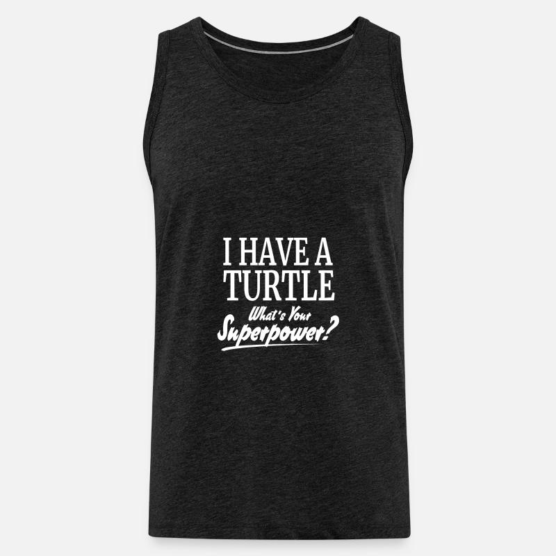 Schildkröte - Männer Premium Bio Tank Top - Anthrazit