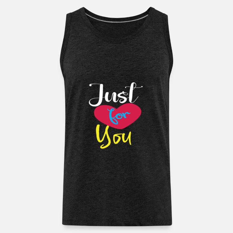 Just for you - Männer Premium Bio Tank Top - Anthrazit