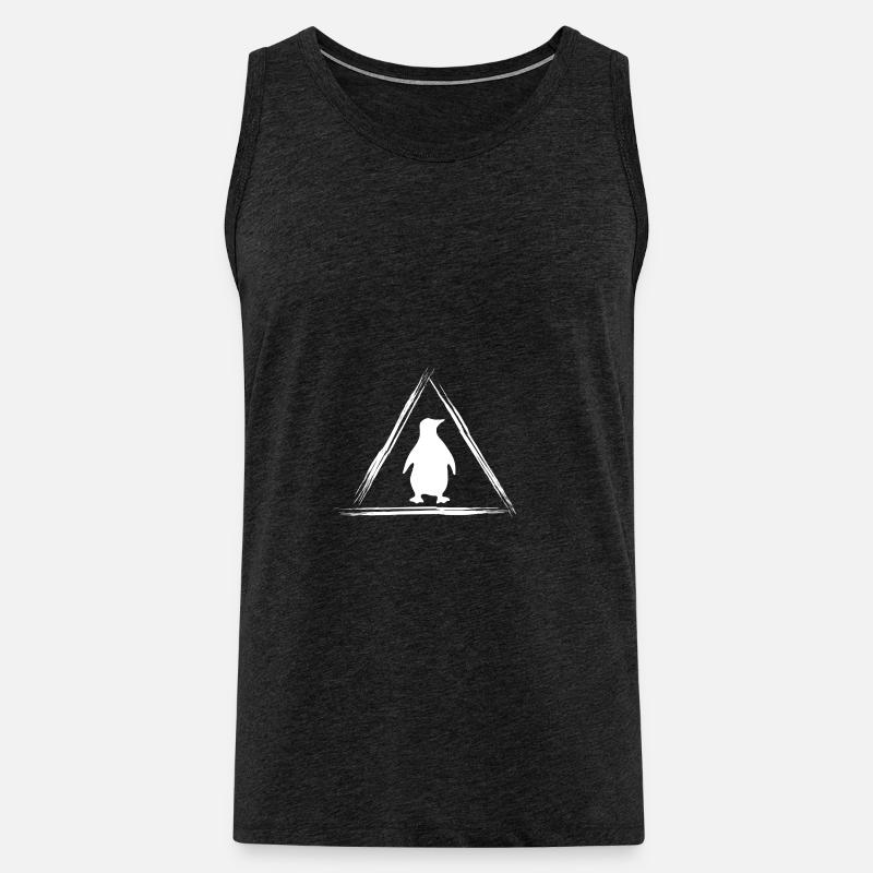 Pinguin - Männer Premium Bio Tank Top - Anthrazit