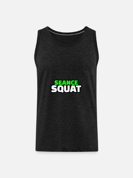 séance squat - Débardeur bio Premium Homme - charbon