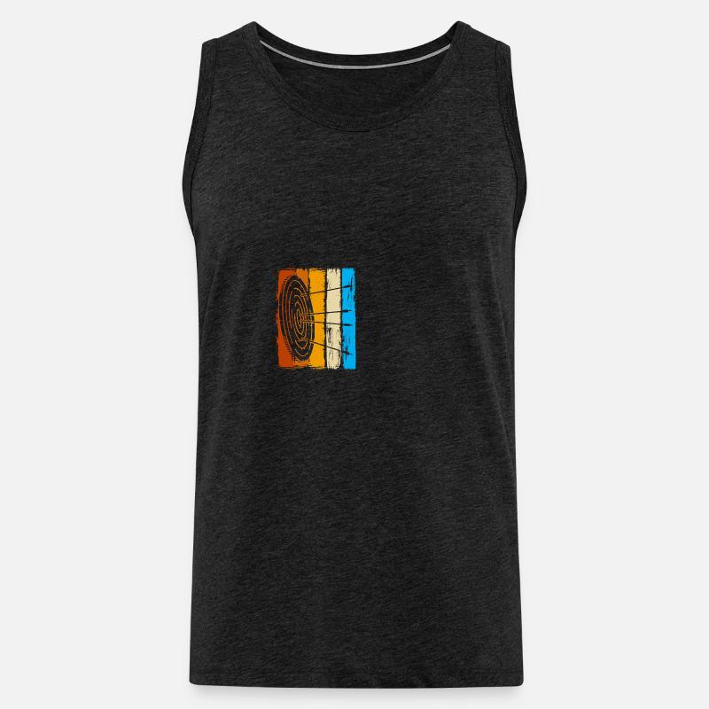Pfeil und Bogen Bogenschießen Bogenschütze - Männer Premium Bio Tank Top - Anthrazit