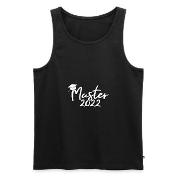 Master 2022 Uni Absolvent Masterprüfung - Männer Premium Bio Tank Top - Anthrazit - Vorne - AI Model Male 185 dark (185cm)