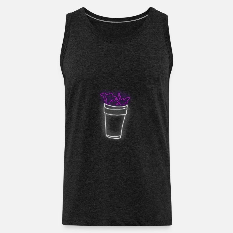 Lean Cup - Männer Premium Bio Tank Top - Anthrazit