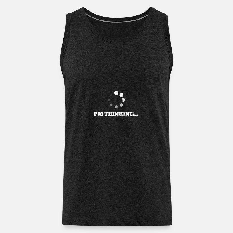 Nerd - Männer Premium Bio Tank Top - Anthrazit