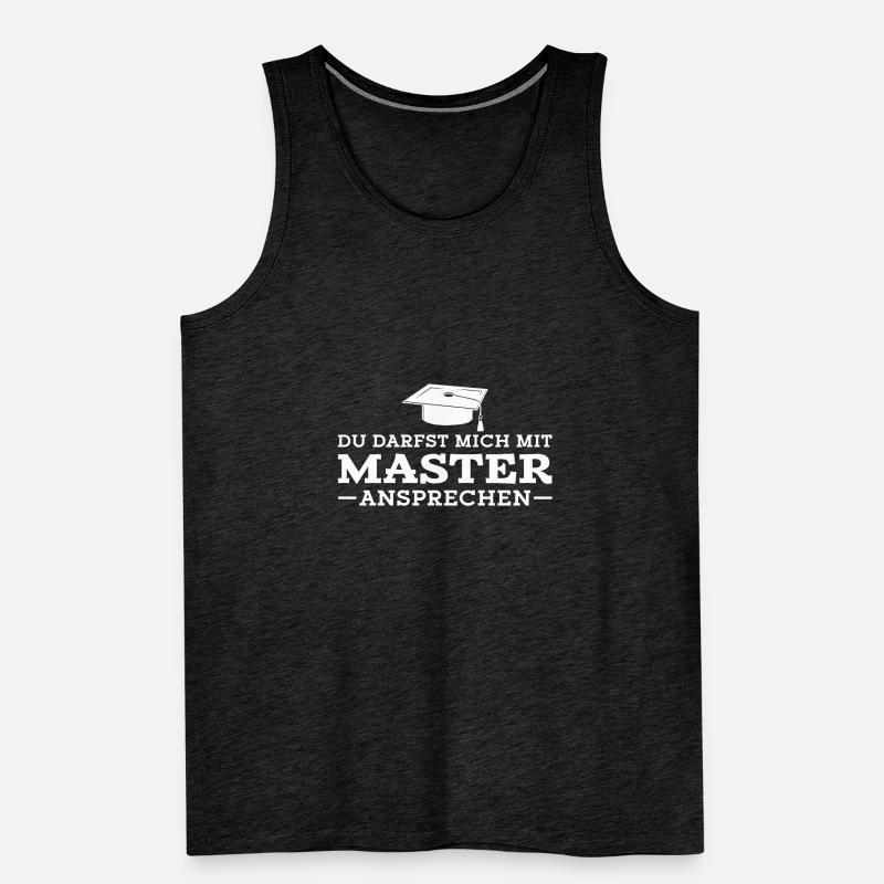 Master Abschluss Bestandene Masterprüfung Studium Männer Premium Bio Tank Top