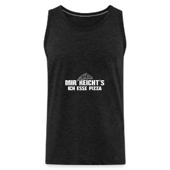 Pizza Essen Pizzabäcker - Männer Premium Bio Tank Top - Anthrazit - Vorne - AI Model Male 185 dark (185cm)