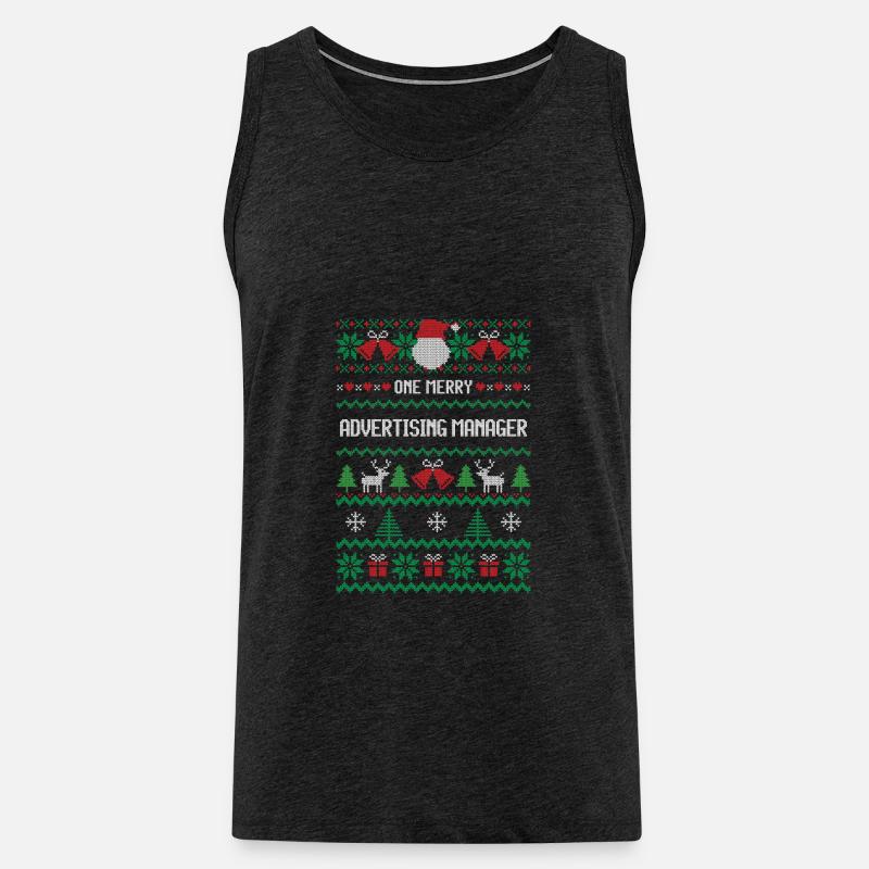 Ein fröhlicher Werbemanager - Männer Premium Bio Tank Top - Anthrazit