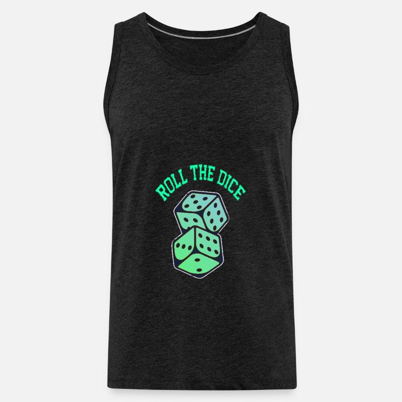Roll the dice - Männer Premium Bio Tank Top - Anthrazit