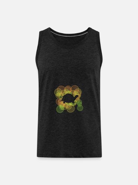 Bladder turtle - Men's Premium Organic Tank Top - charcoal grey