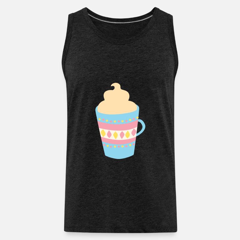 Tasse | Heiße Schokolade | Geschenkidee - Männer Premium Bio Tank Top - Anthrazit