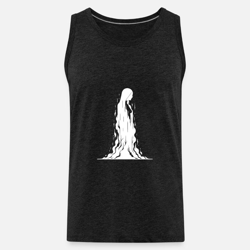 Banshee (weiß) - Männer Premium Bio Tank Top - Anthrazit