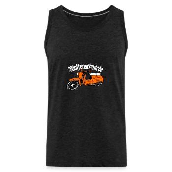 Simson Schwalbe Moped DDR Moped - Männer Premium Bio Tank Top - Anthrazit - Vorne - Alexander (188cm)