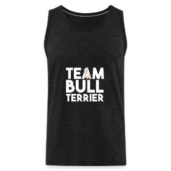 Chien Bull Terrier - Débardeur bio Premium Homme - charbon - Devant - Alexander (188cm)