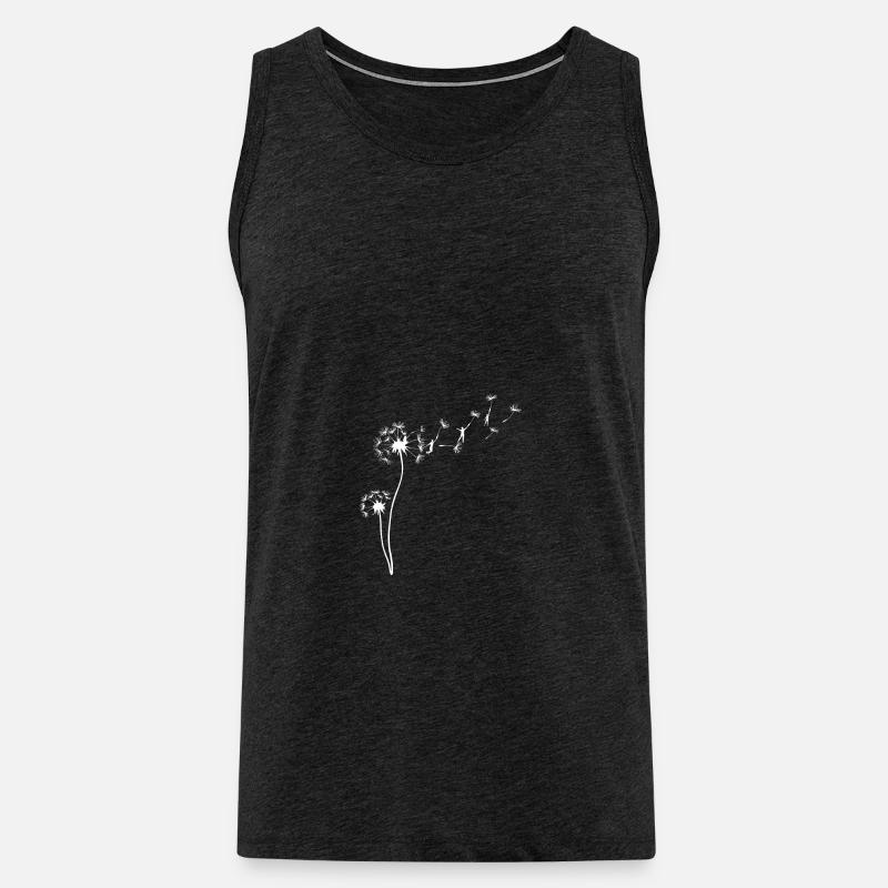 pusteblume - Männer Premium Bio Tank Top - Anthrazit