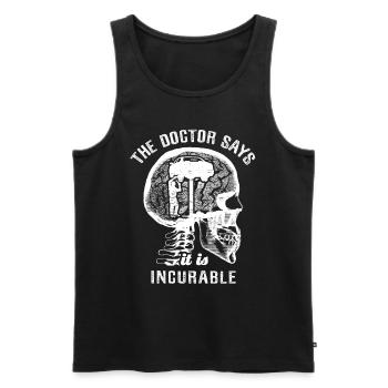 The doctor says it's incurable - mechanics - Männer Premium Bio Tank Top - Anthrazit - Vorne - AI Model Male 185 dark (185cm)