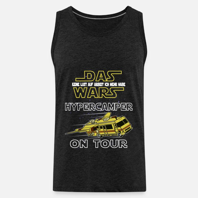 Hypercamper on Tour - Männer Premium Bio Tank Top - Anthrazit