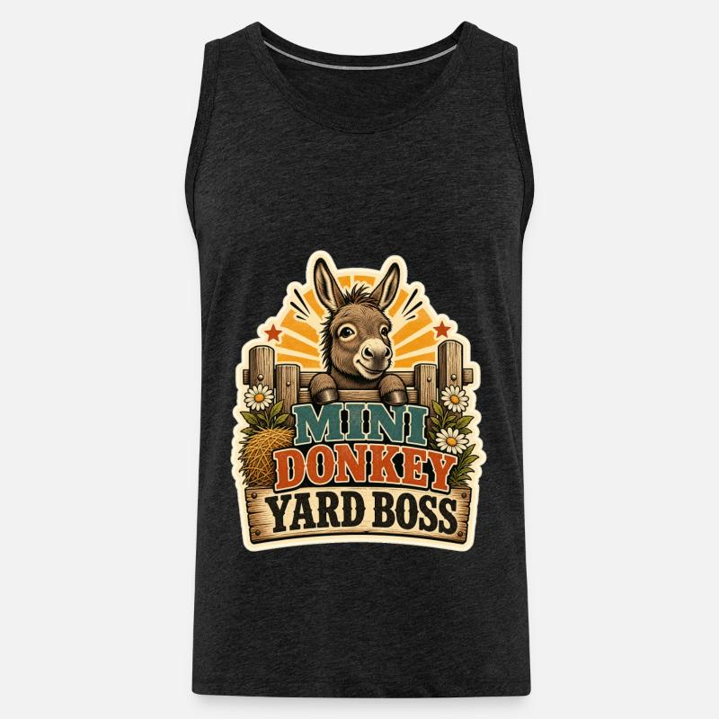 DONKEY YARD - Männer Premium Bio Tank Top - Anthrazit