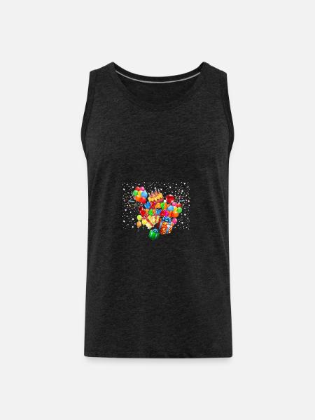 Happy Birthday Geburtstag Torte Cake Geschenke - Männer Premium Bio Tank Top - Anthrazit