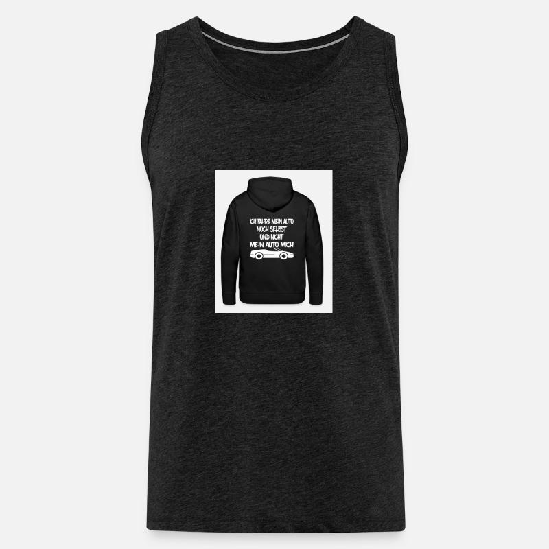 Auto Sticker - Männer Premium Bio Tank Top - Anthrazit